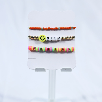 Il set di braccialetti per lettere di New Orange Series Girl