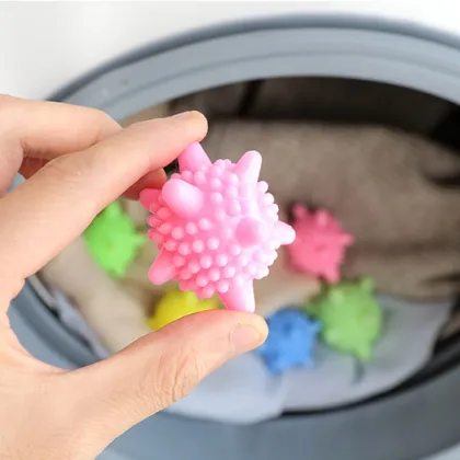 Solid Colorful PVC Scrubbing Balls: The Perfect Laundry Aid