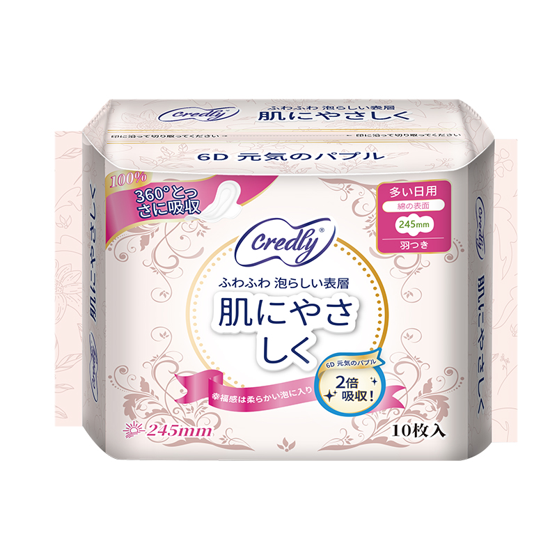 Ultra-thin breathable daily sanitary napkins for women