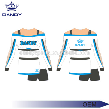 OEM ဝန်ဆောင်မှု Sublimation Cheerleading ယူနီဖောင်း