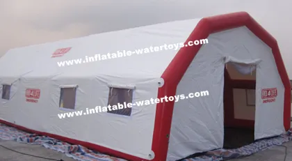 Ul Certificated Inflatable Air Tent Red Cross Logo Relief / Emergency