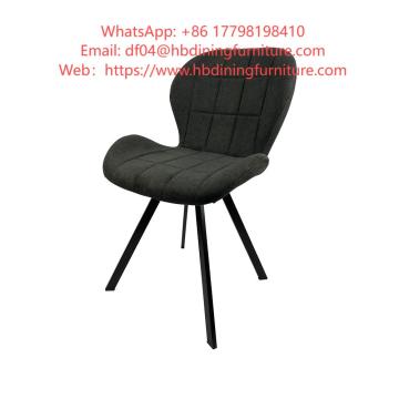 Dining Furniture Metal Legs Fabric Chair Modern Hot Selling Restaurant Furniture Cafe Makeup Restaurant Chair