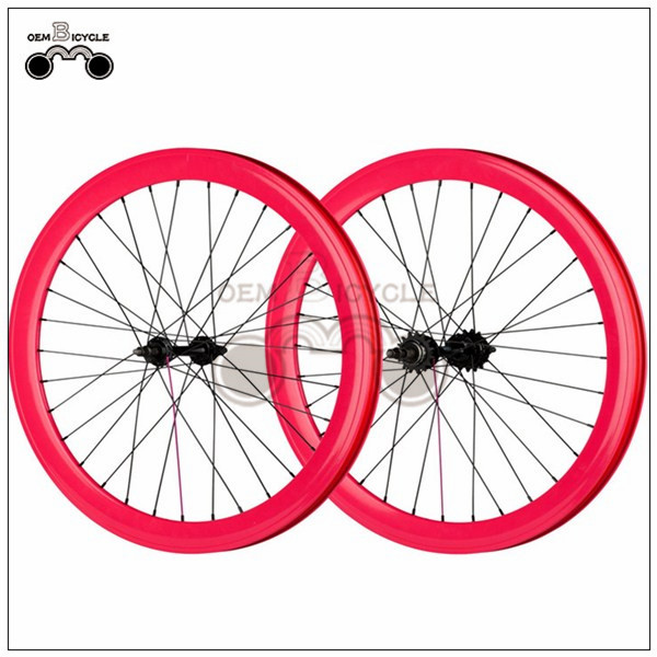 700C 40mm fix double-walled aluminum wheelset8