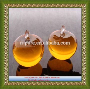 Wholesale exquisite orange crystal apple