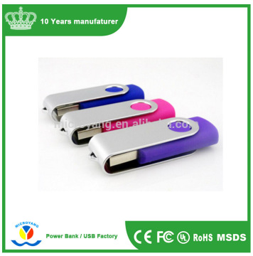 U disk factory swivel clip USB flash drive OEM custom U disk strength Factory Outlet