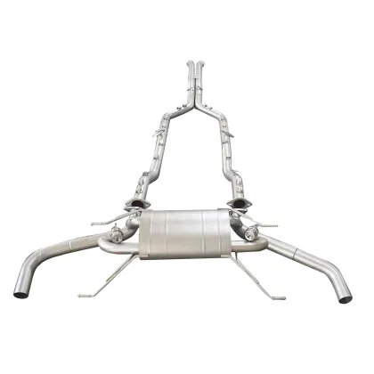 CSZ SS304 Sport Valved Exhaust for Aston Martin Rapide S 6.0L V12 Axleback Catback Muffler