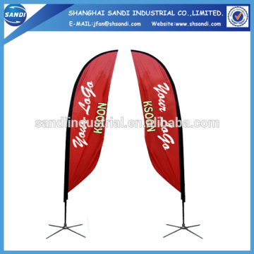 custom high quality beach feather flag