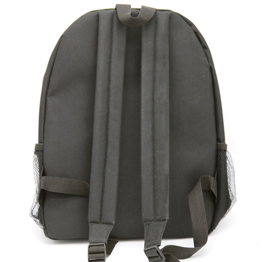 Grey Customized Polyester Boy School Bag Simple Backpack