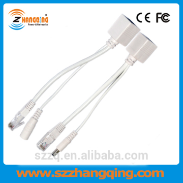 Poe Power Over Ethernet Injector Splitter Cable Kit For Ip Telephones Cameras