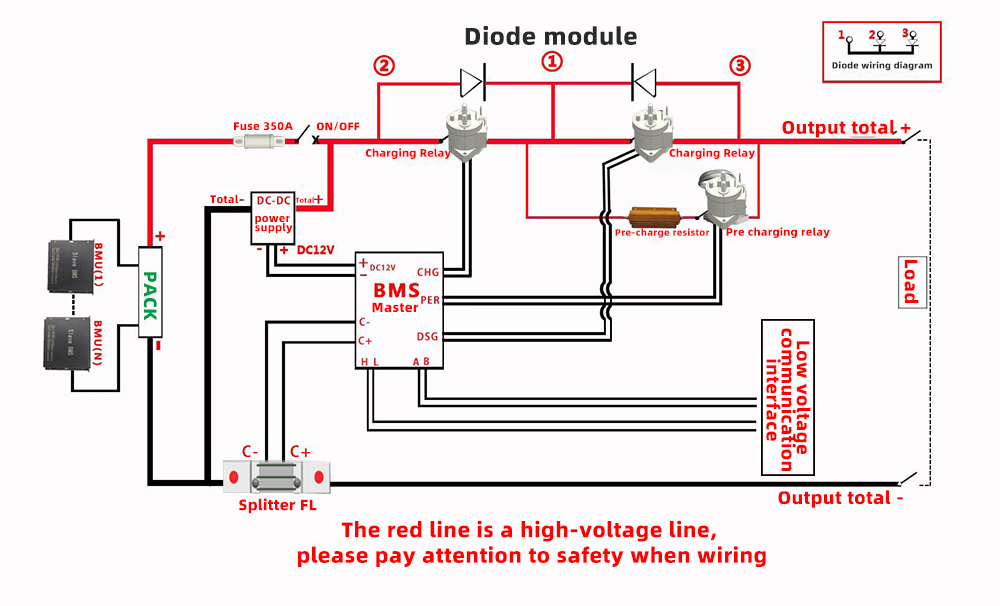 JBD High voltage bms master and slave