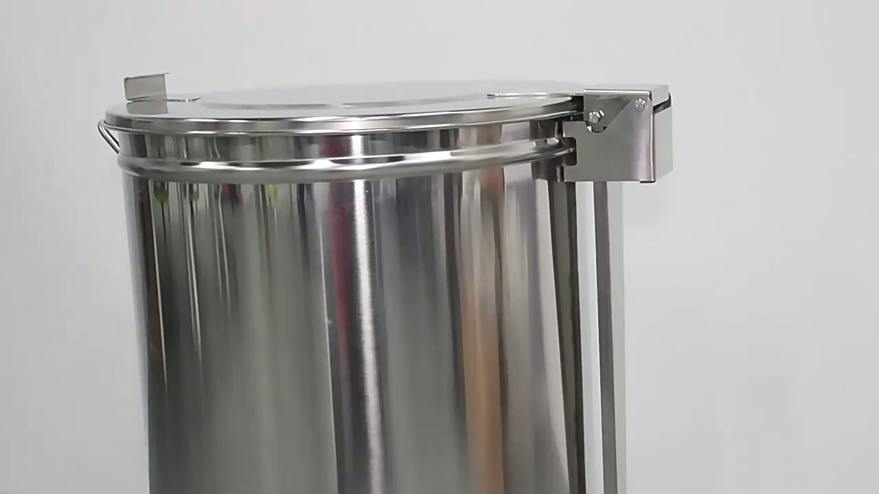 Customized Metal Trash Can with Lid and Foot Pedal