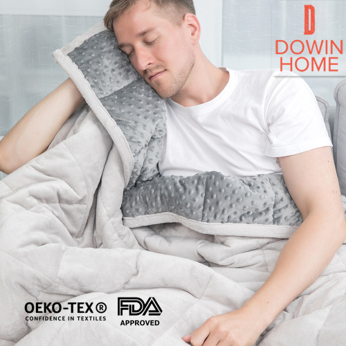 Soft Minky Glass Beads Weighted Blanket China Manufacturer