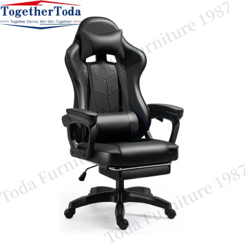 Back PU Leather Office Chair With Massage Function