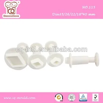 Rhombus Cake Fondant Cutter Diamond rhombus Cookie Plunger Cutter