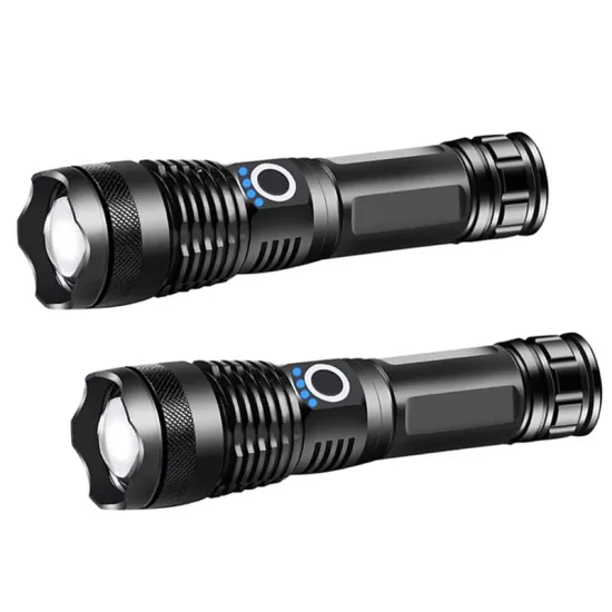 2022 Hot Sale XHP50 1000 Lumens Ultra Bright Micro USB 18650/3*AAA Rechargeable Torch Zoomable