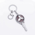 Tuỳ chỉnh làm vòng chìa khóa kim loại quan trọng hình Keychain Rhinestone