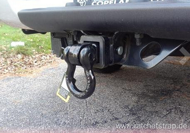 11,000 Capacity D-Ring Bow Shackel Tow Hitch with 5/8" Hitch Pin