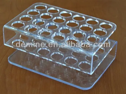 Custom acrylic test tube rack/acrylic processing products/plexiglass products/organic glass processing products