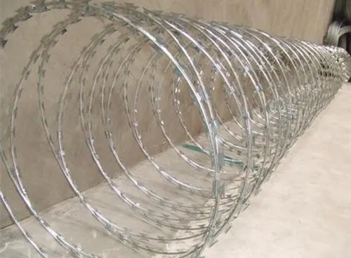 Galvanized 700 mm Razor Wire Flat Wrap