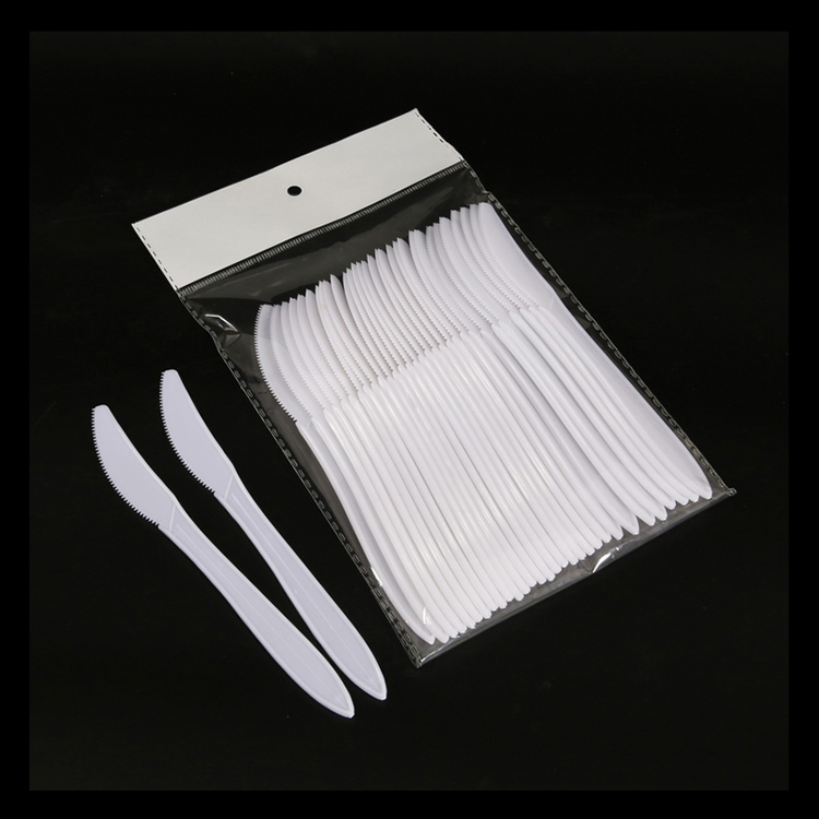 PP Material White plastic spoon tableware