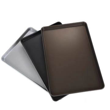Chińska fabryka pojedyncza pokład nietopcy stalowa stalowa kwadratowa taca do pieczenia chleba 400x600x30 mm aluminium standard