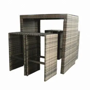 Outdoor rattan bar set with TUV certificate