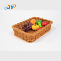 Solid PP basket fruit store rattan basket