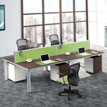 modern office furniture rectangular 4 person office desk