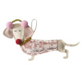 Christmas ornament with 3D cute dog shape