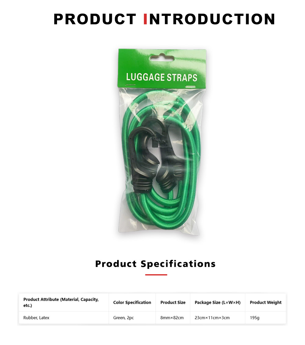 Heavy-Duty Elastic Luggage Strap for Travel x