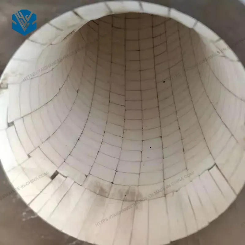 High Temperature Wear Resistant Alumina Ceramic Lined Steel Pipe Bush