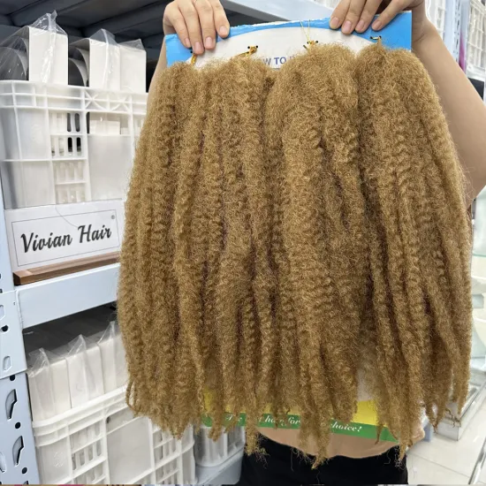 Vivian Hair 4X MHALI 18-inch 180g Jamaican Marley Kinky Twist Braiding Hair with 56 Strands - Pre-separated