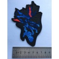 Wolf design flag sequins embroidery patches