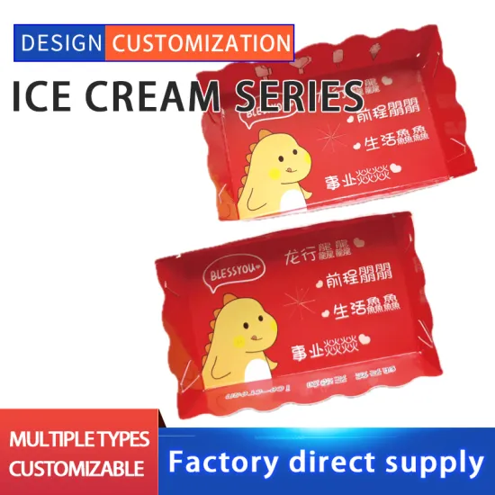 Ice cream paper tray custom