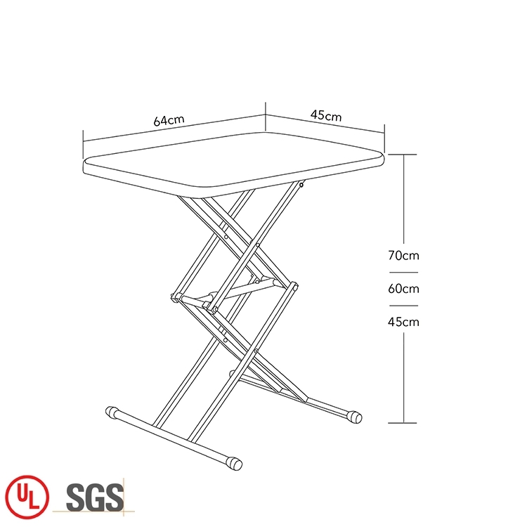 Adjust-height Folding Portable Table