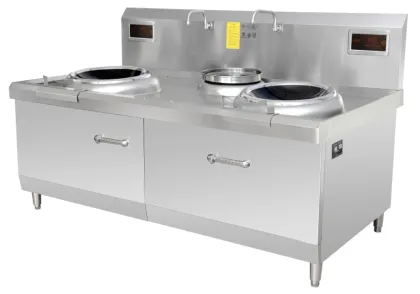 Commercial Induction Cooker Electromagnetic Double-Head Double-Tailed Fry Furnace