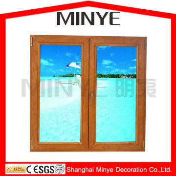house design window and door factory aluminum casement window made face wooden coating