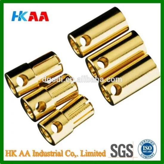 3.5mm / 6.5mm Brass / Gold Bullet Connector