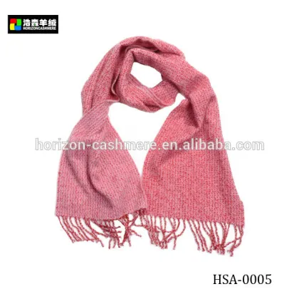 Pink Thick Cashmere Women Scarf, Pink Mir Cashmere Scarf