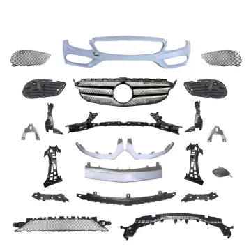 PP Material C Class W205 C63 BODY Kit - Front Bumper and Grille for BENZ