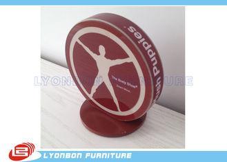 SGS ISO Red Engraved Logo Wood Display Accessory MDF For Br