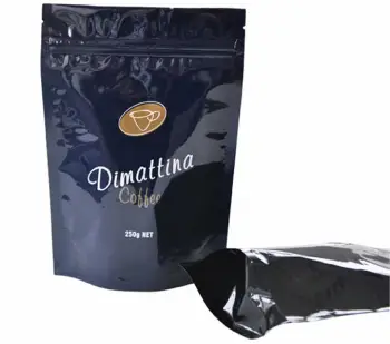 round bottom stand up zipper bag for coffee packaging bag
