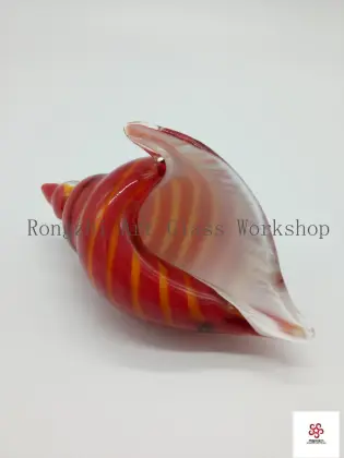 Red Sea Shell Glass Sculpture