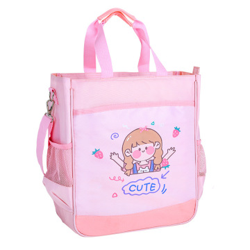 Waterproof Canvas Tote Bag - Portable Document Bag for Students