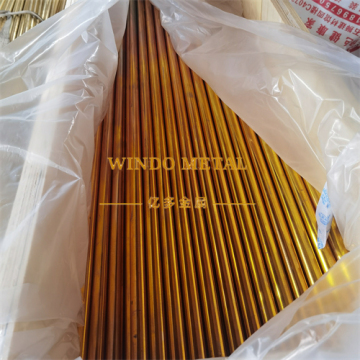 High-tensile round brass structural tubing