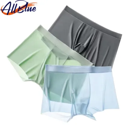ALLBLUE Seamless Thin Ice Silk Briefs - Cool OEM & ODM Men's Sexy Underwear