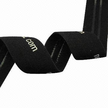 Jacquard waist elastic webbing with material of spandex/nylon in various colors and widths