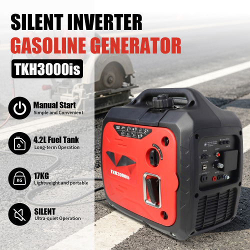 Generador de gasolina inversor silencioso compacto de 2200 W