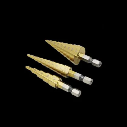 Sedeta 3PCS Unibit Titanium HSS Industrial