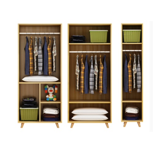 Hot sale European 2 door wardrobe with solid wood legs